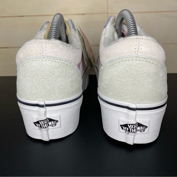 Vans Old Skool Stackform Pastel Pig Suede Women's Size 9 Platform Shoes Faux Fur - Picture 6 of 11